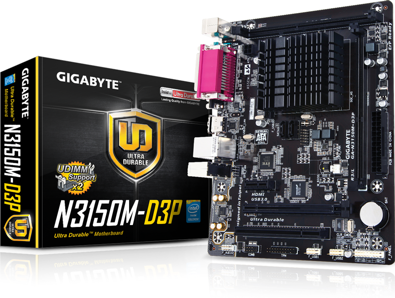 Motherboard - GA-N3150M-D3P