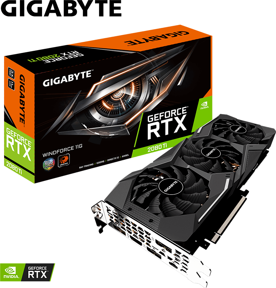 GeForce RTX™ 2080 Ti WINDFORCE 11G - GIGABYTE Brazil