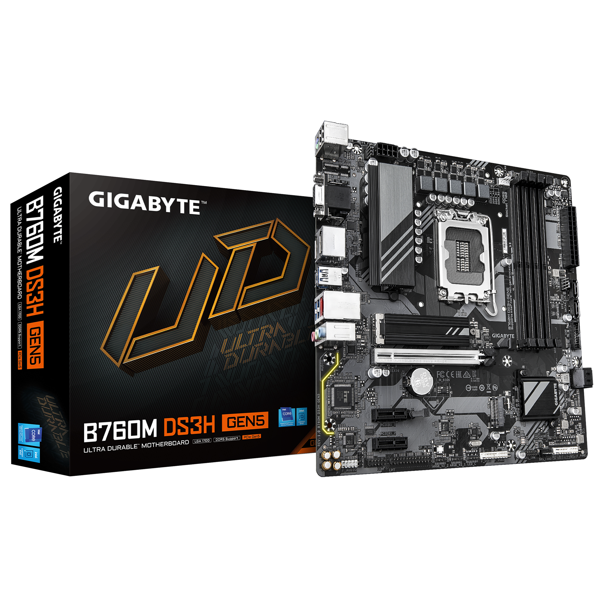 CPU i3 14100 GIGABYTE B760M D3H B760M D3H DDR4 (Rev. 1.0) - Kluczowe cechy | Płyty główne