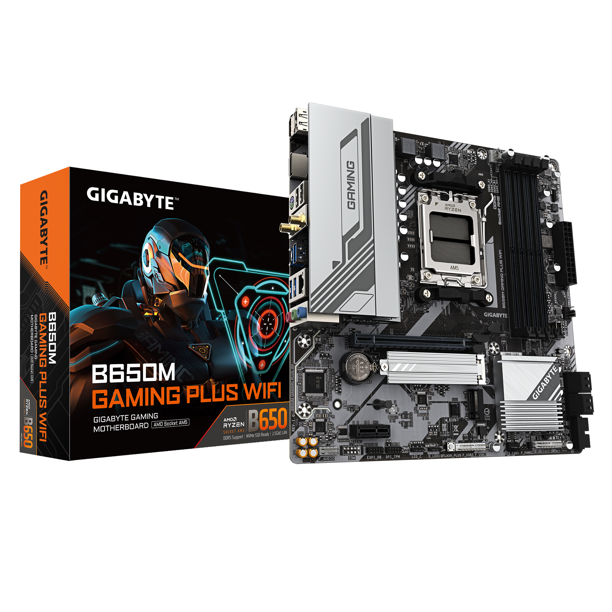 マザーボード GIGABYTE B650M GAMING PLUS WIFI AMD B650M GAMING PLUS WIFI (Rev. 1.0/1.1/1.2) - Kluczowe cechy