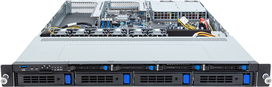 Rack Server - Intel® Xeon® 6300/E-2400 - 1U UP 1 x PCIe Gen5 GPU - R133-X11-AAB1