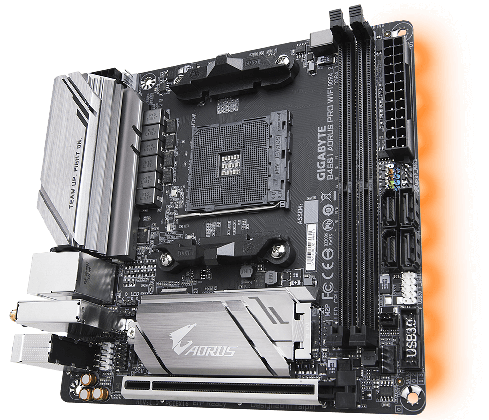 【AM4】B450I AORUS PRO WIFI B450 I AORUS PRO WIFI (Rev. 1.0) - Kluczowe cechy | Płyty