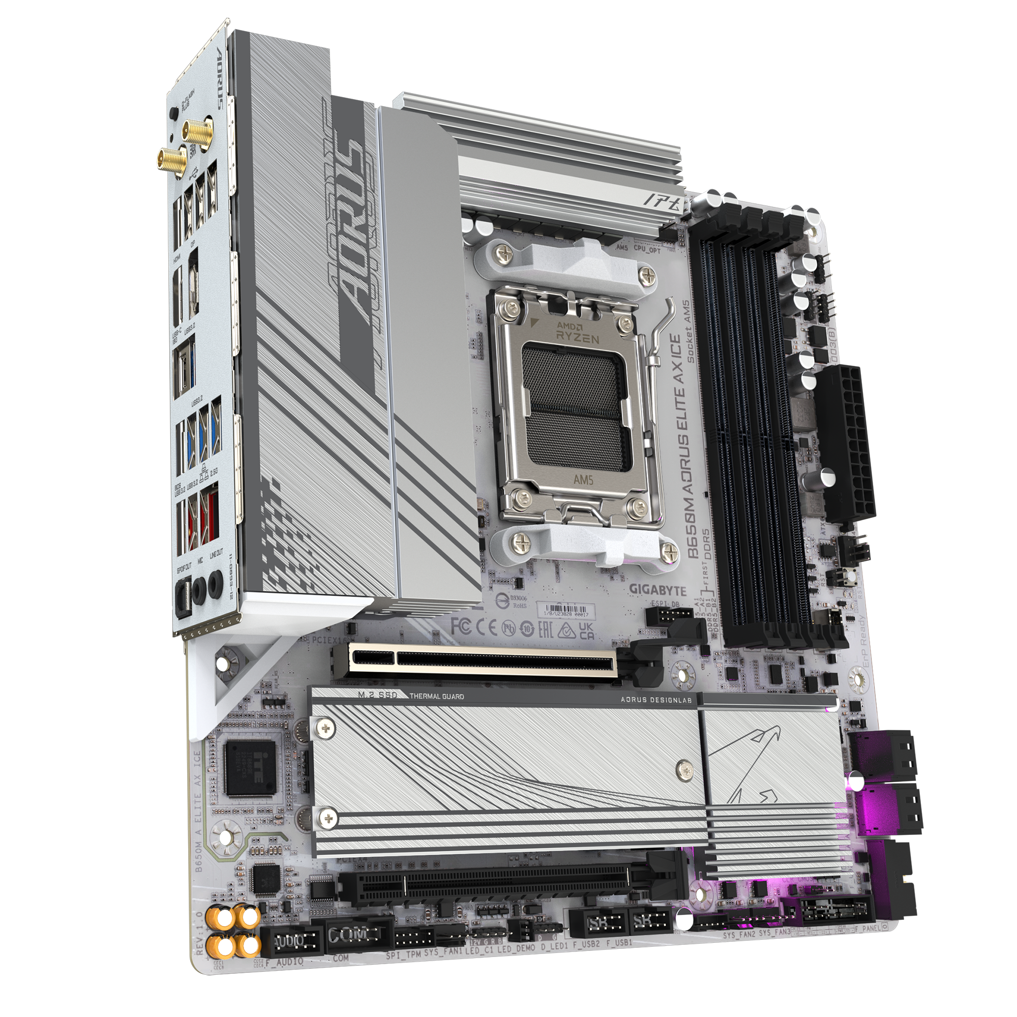 B650M AORUS ELITE AX ICE マザーボード B650M AORUS ELITE AX ICE (rev. 1.x) 主な特徴 | マザーボード