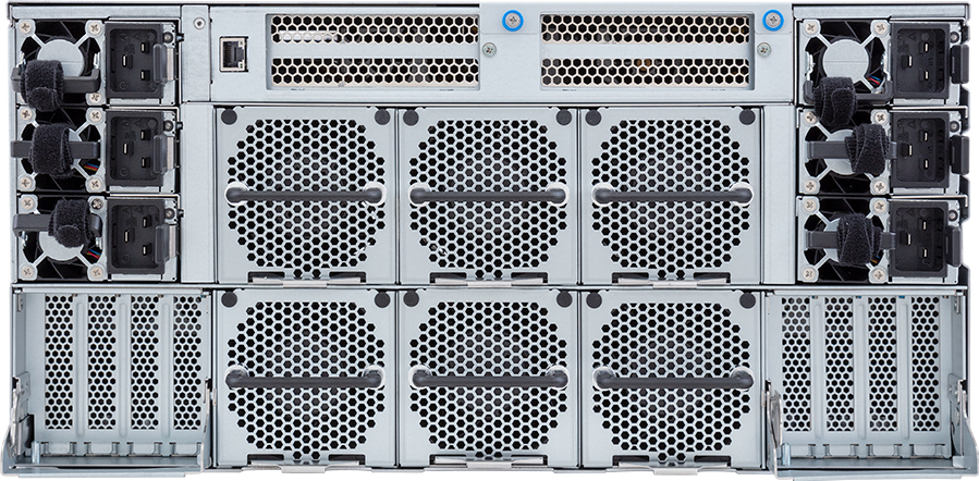 HPC/AI Server - AMD EPYC™ 9004 - 5U DP NVIDIA HGX™ H100 8-GPU 4-Root Port DLC - G593-ZD2-LAX1