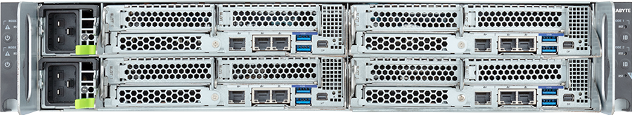 High Density Server - Intel® Xeon® 6 Processors - 2U 4-Node DP 8-Bay Gen5 NVMe/SATA/SAS-4 Immersion - H274-S61-IAW1
