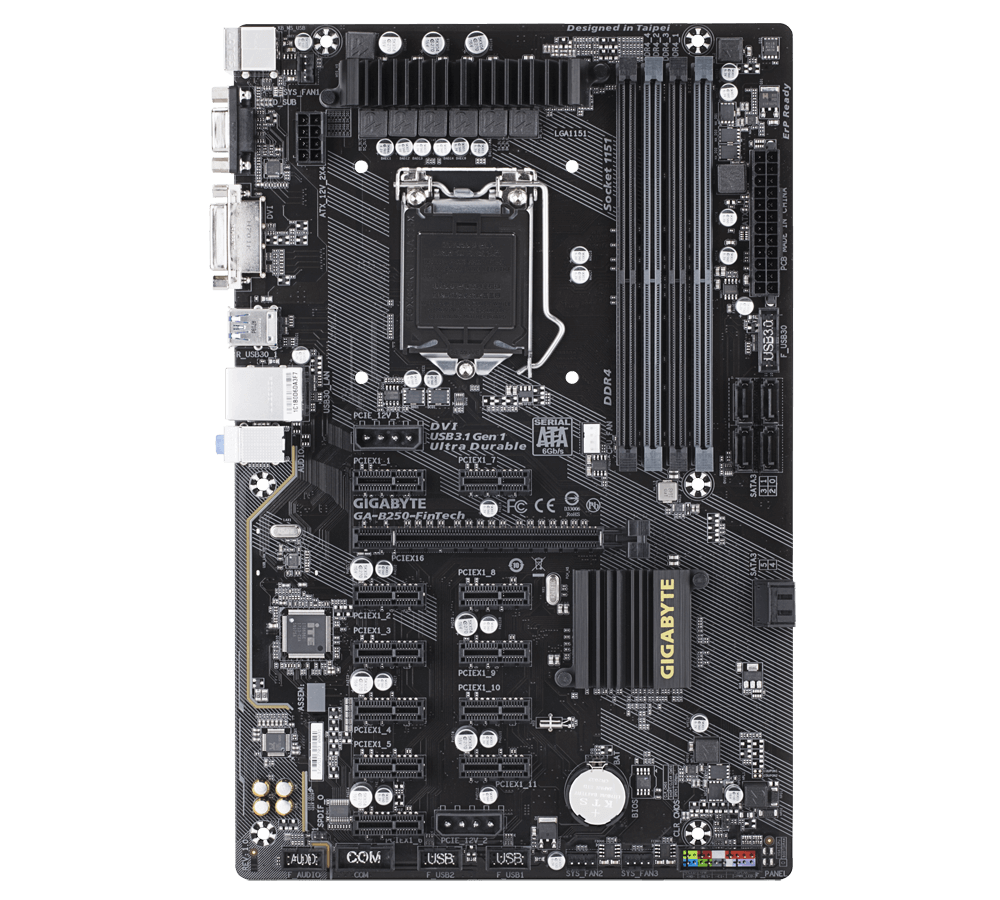 GA-B250-FinTech (Rev. 1.0) - GIGABYTE Global