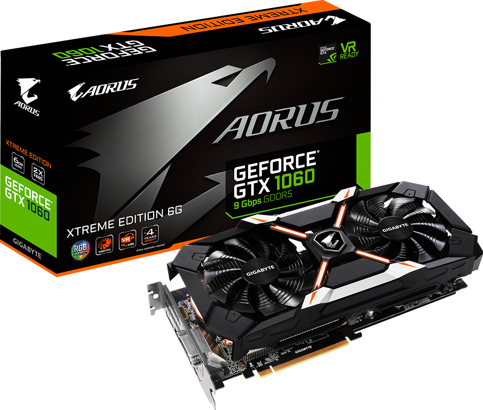 Tarjetas de Video - AORUS GeForce® GTX 1060 Xtreme Edition 6G 9Gbps