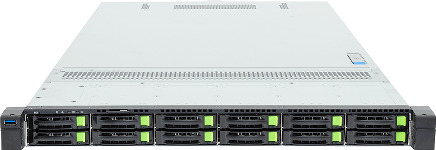 Rack Server - AMD EPYC™ 9006 SP7 Server Processors - 1U DP 12-Bay Gen5 NVMe/SATA/SAS-4 - R185-D91-AS1