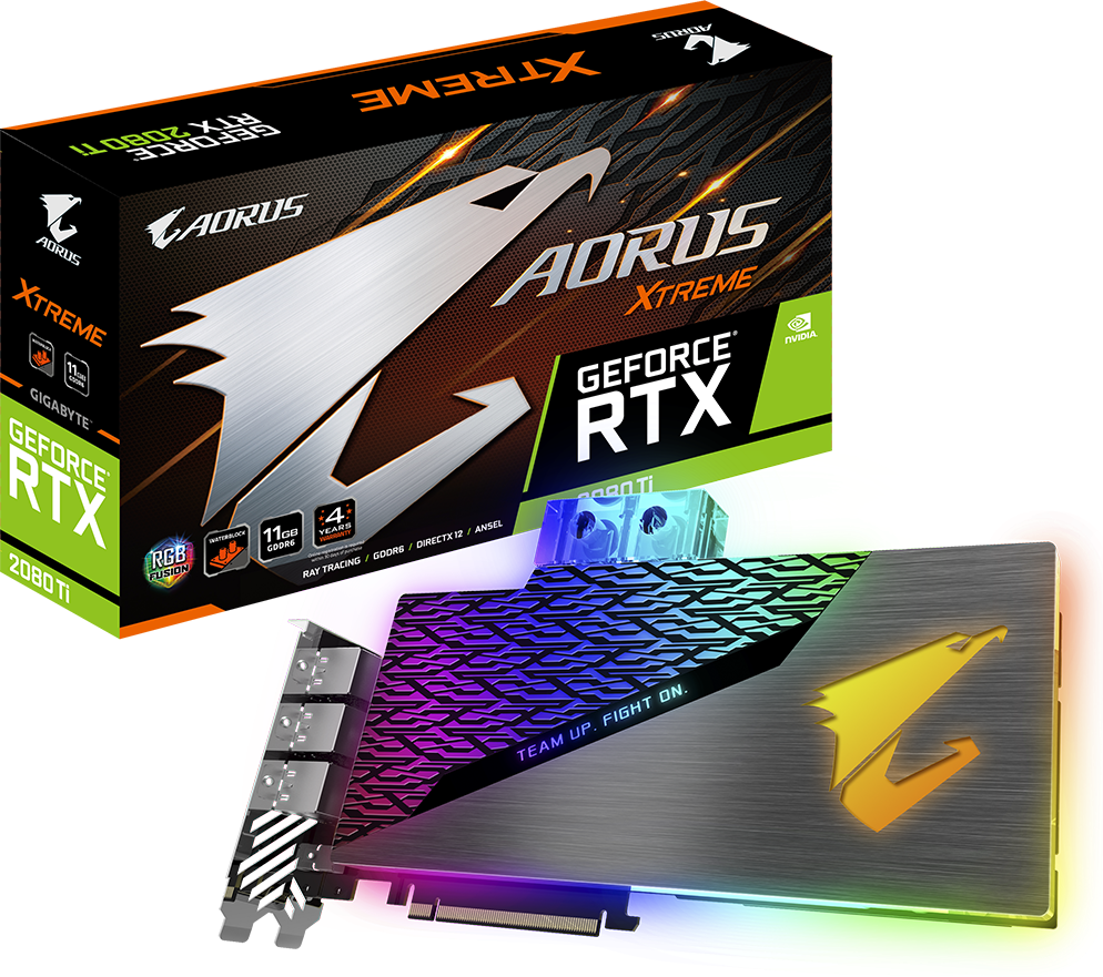 Graphics Card - AORUS GeForce RTX™ 2080 Ti XTREME WATERFORCE WB 11G