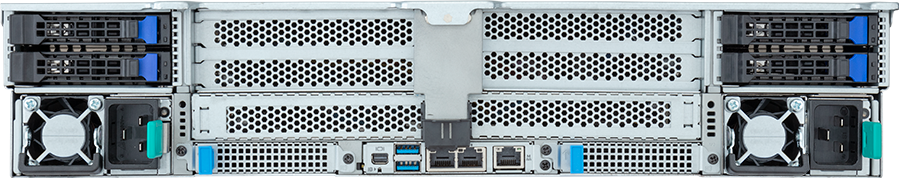 Rack Server - AMD EPYC™ 9004 - 2U DP 2 x PCIe Gen5 GPUs Titanium - R283-Z93-AAL1