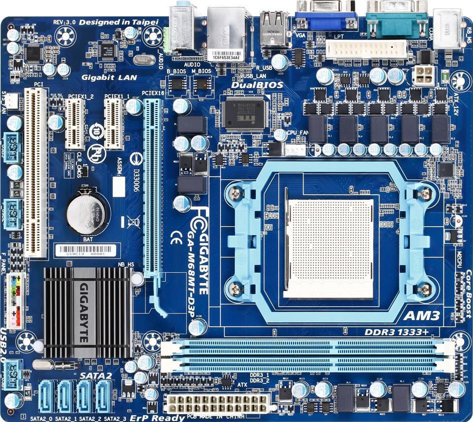 Motherboard - GA-M68MT-D3P