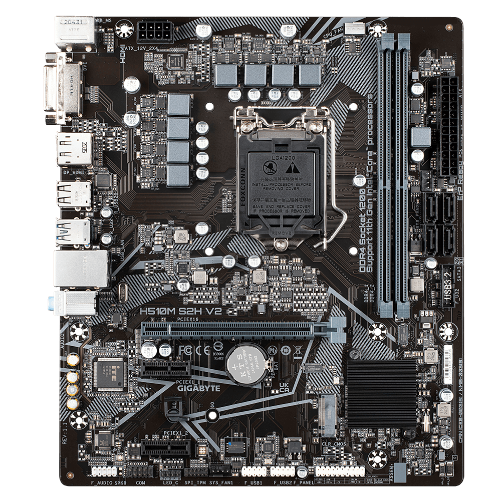 H510M S2H V2 (Rev. 1.1) - Specyfikacja | Płyty główne GIGABYTE