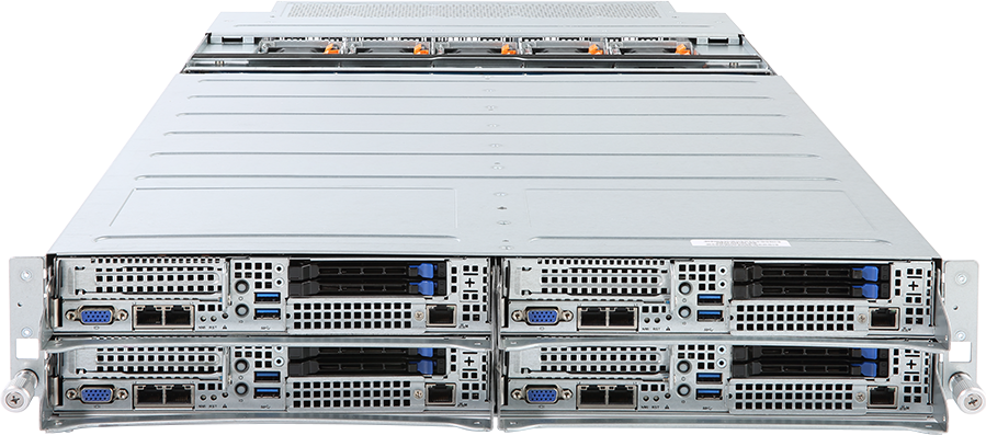 High Density Server - 2nd/1st Gen Intel® Xeon® Scalable - 2U 4-Node DP 8-Bay SATA/SAS - H281-PE0