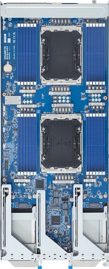 Blade Server - Intel® Xeon® 6 Processors - 6U 10-Node DP 20-Bay E3.S Gen5 NVMe - B684-A80-AAS1