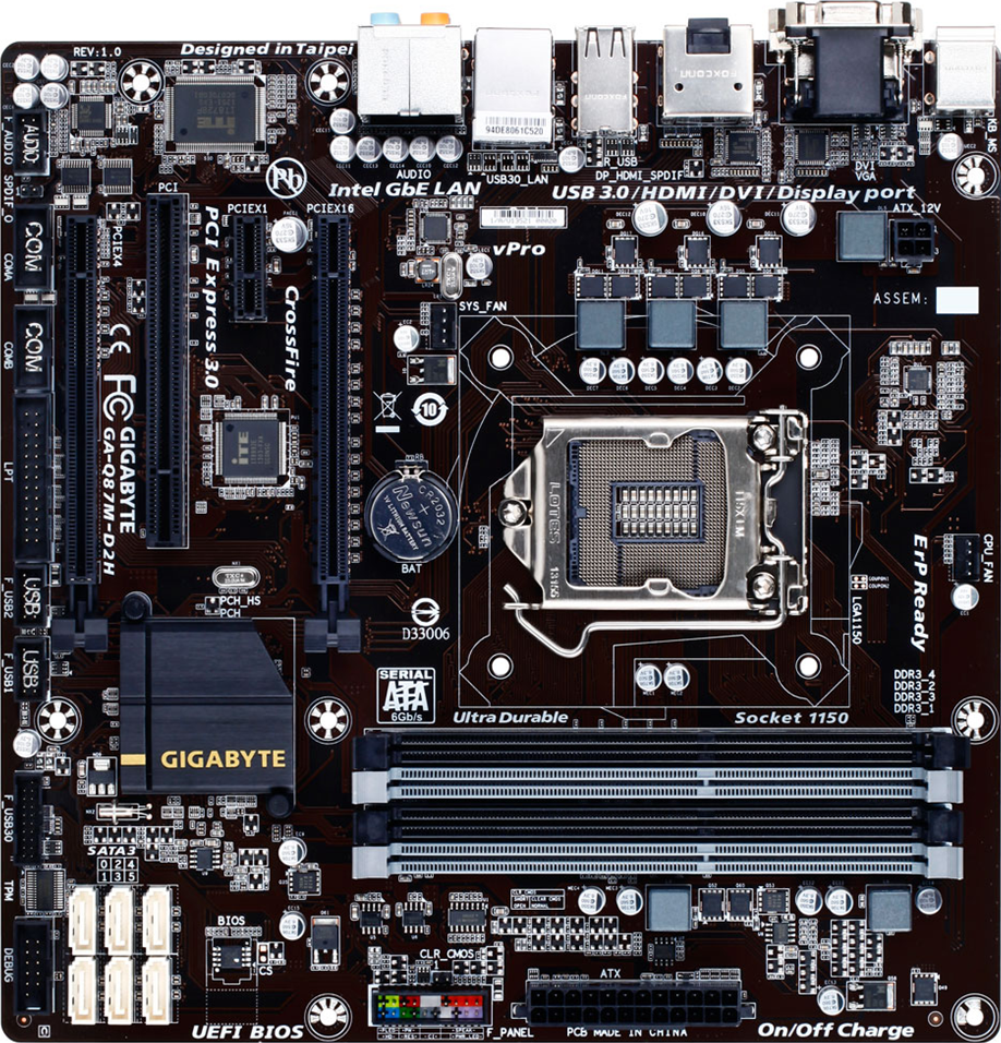 Motherboard - GA-Q87M-D2H