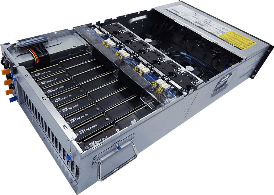 HPC/AI Server - AMD EPYC™ 7003/7002 - 4U DP 8 x PCIe Gen4 GPUs - G482-Z53