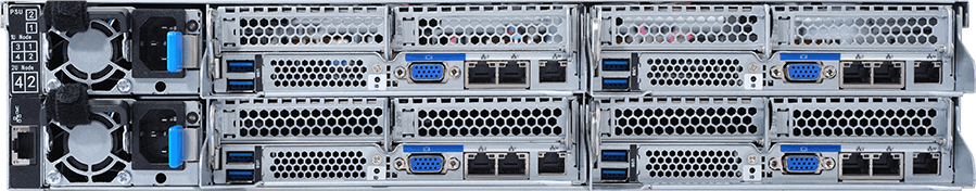 HCI Server - AMD EPYC™ 7003/7002 - 2U 4-Node UP 12-Bay SATA - H252-Z12