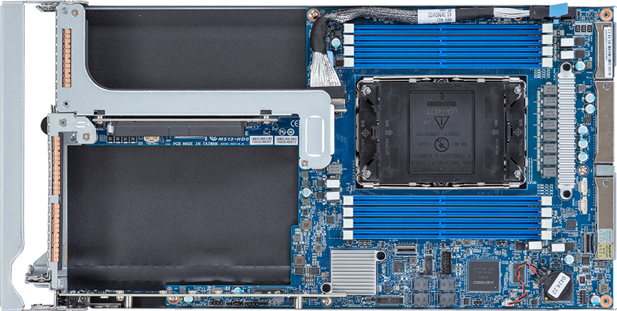 High Density Server - 5th/4th Gen Intel® Xeon® Scalable - 2U 3-Node UP 6-Bay E1.S Gen4 NVMe - H223-S10-AAP1