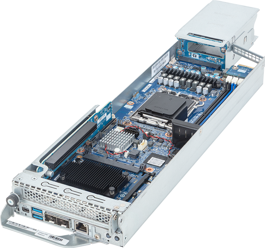 Blade Server - AMD EPYC™ 4005 & Ryzen™ 9000 - 3U 10-Node UP 20-Bay Gen5 NVMe/SATA - B343-C40-AAJ3