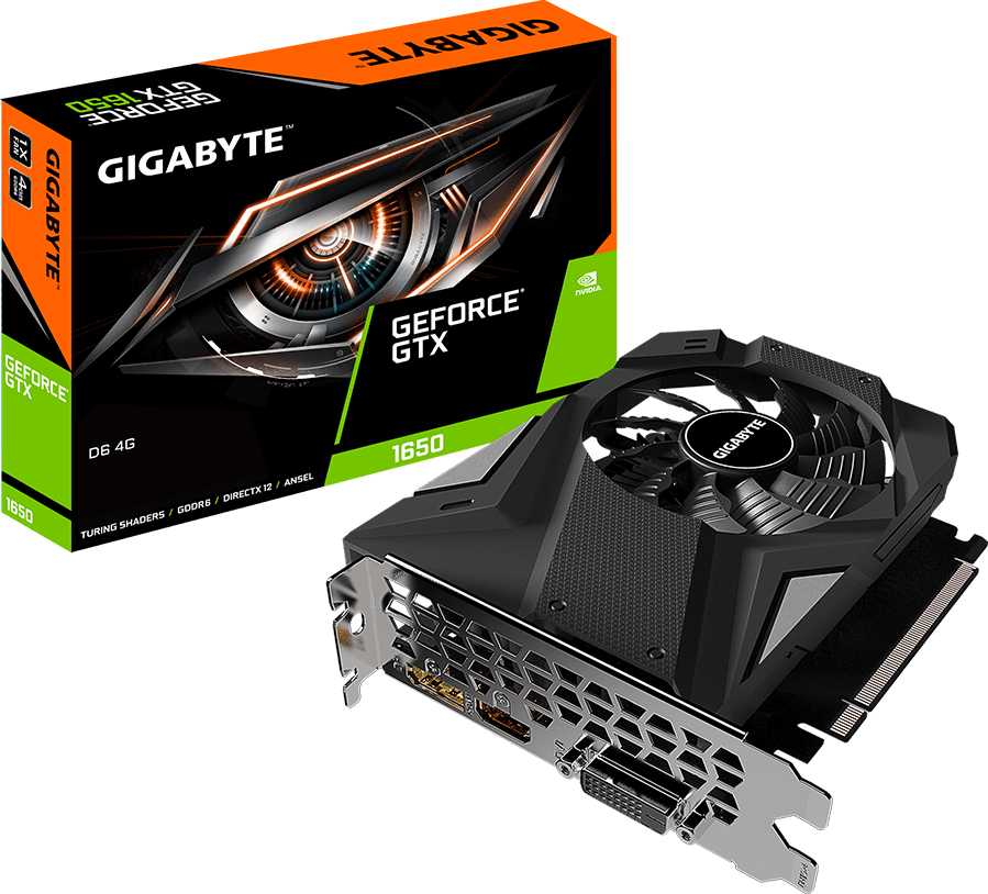 Видеокарты - GeForce® GTX 1650 D6 4G