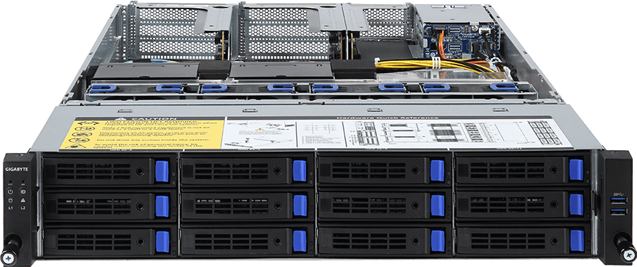 Rack Server - 2nd/1st Gen Intel® Xeon® Scalable - 2U DP 2 x PCIe Gen3 GPUs - R281-3C2