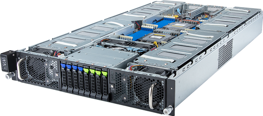 HPC/AI Server - AMD EPYC™ 9005/9004 - 2U DP 8 x PCIe Gen5 GPUs (with PCIe switches) - G294-Z42-AAP1