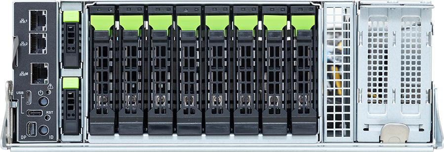 ORV3 Compute Node - AMD EPYC™ 9005/9004 - 2OU 2-Node UP 2-Bay E1.S Gen5 NVMe + 8-Bay 2.5" Gen5 NVMe - TO25-ZU5-AA01