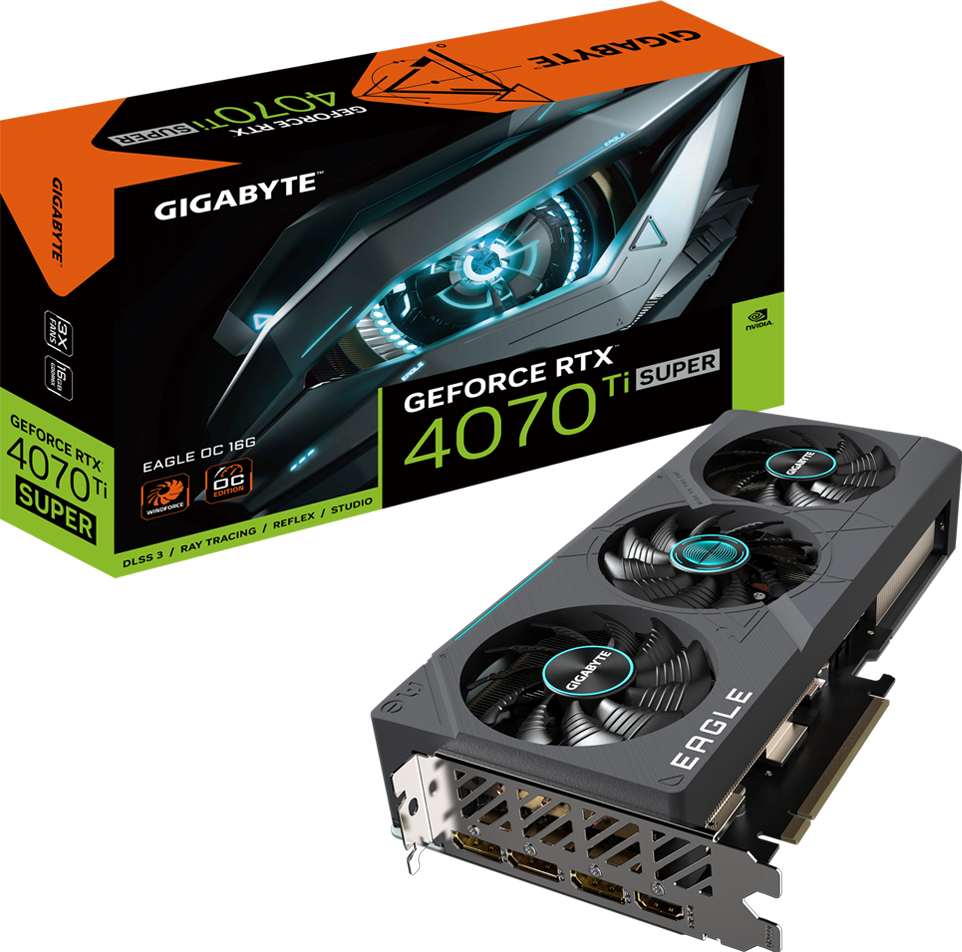 グラフィックボード・グラボ・ビデオカード GIGABYTE RTX 4070 TI SUPER16GB OC GeForce RTX™ 4070 Ti SUPER EAGLE OC 16G Graphics Card - GIGABYTE