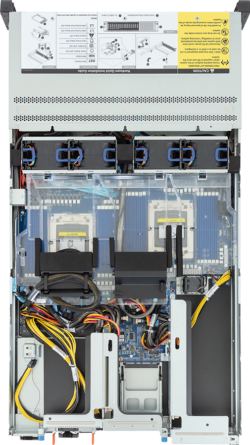Rack Server - AMD EPYC™ 9004 - 2U DP 4 x PCIe Gen5 GPUs - R283-ZF1-AAL1