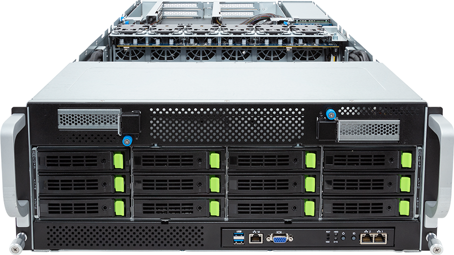 HPC/AI Server - 5th/4th Gen Intel® Xeon® Scalable - 4U DP 8 x PCIe Gen5 GPUs (with PCIe switches) - G493-SB2-AAP1