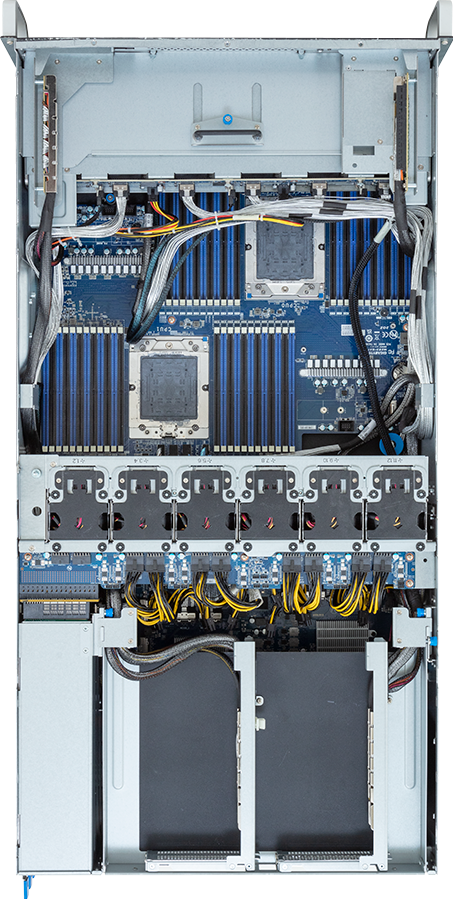 HPC/AI Server - AMD EPYC™ 9005/9004 - 4U DP 8 x PCIe Gen5 GPUs (with PCIe switches) - G493-ZB2-AAP1