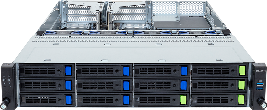 Rack Server - AMD EPYC™ 8004 - 2U UP 12-Bay Gen5 NVMe/SATA/SAS-4 - R243-E30-AAC1