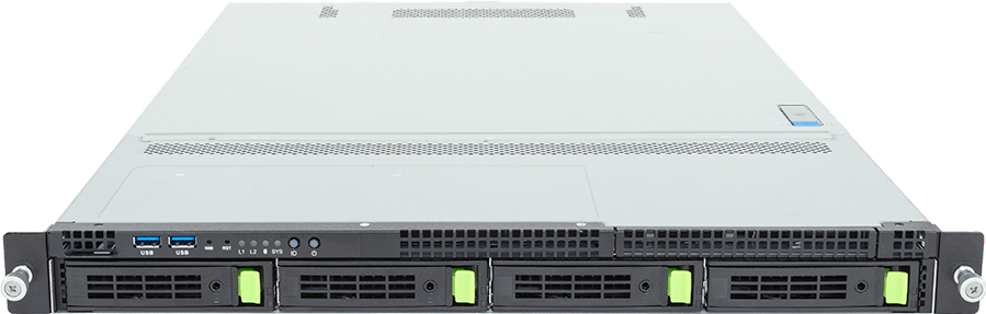 Rack Server - AMD EPYC™ 9006 SP8 Server Processors - 1U UP 4-Bay Gen5 NVMe/SATA/SAS-4 - R165-Z30-AG1