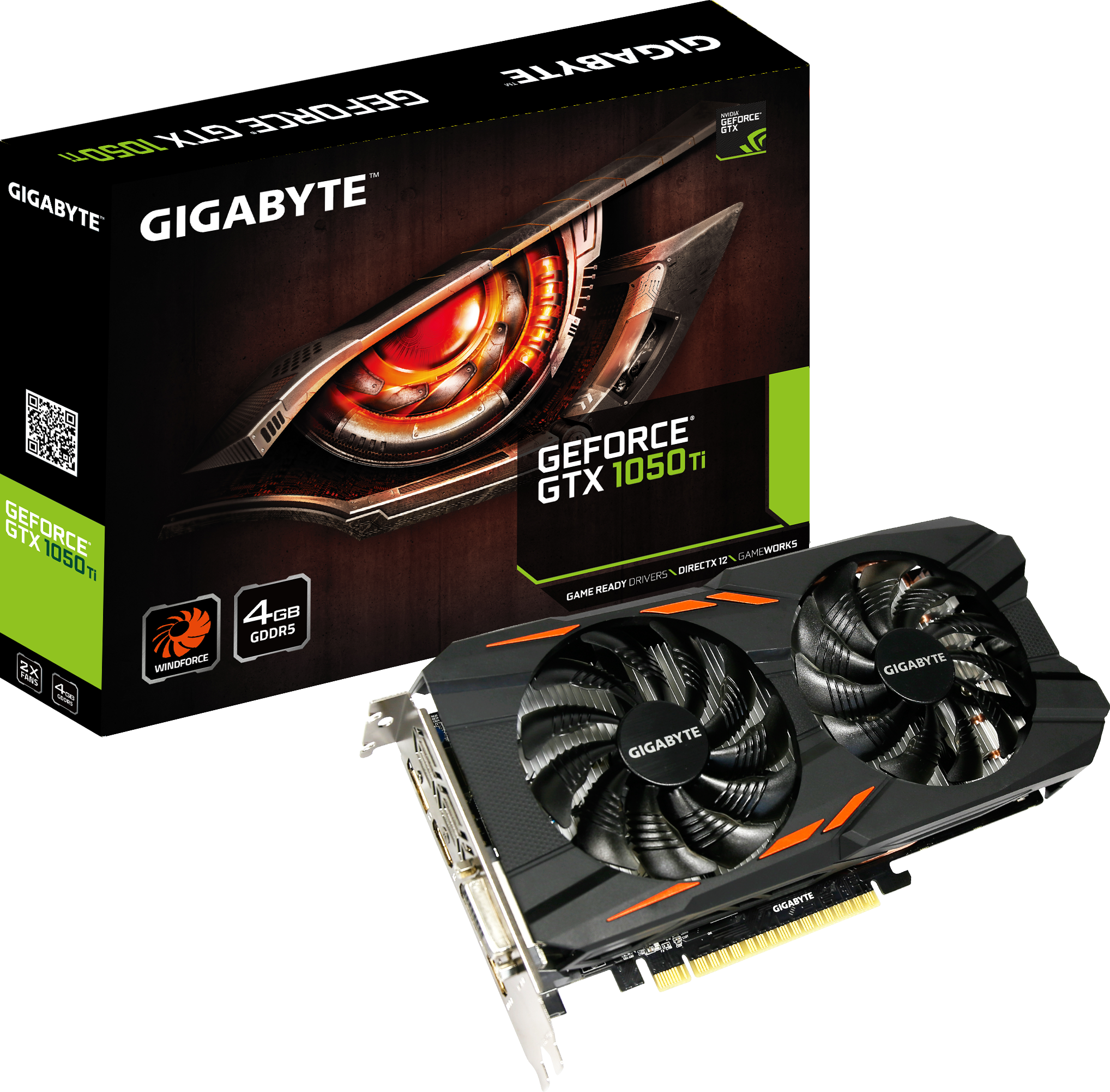顯示卡 - GeForce® GTX 1050 Ti Windforce 4G