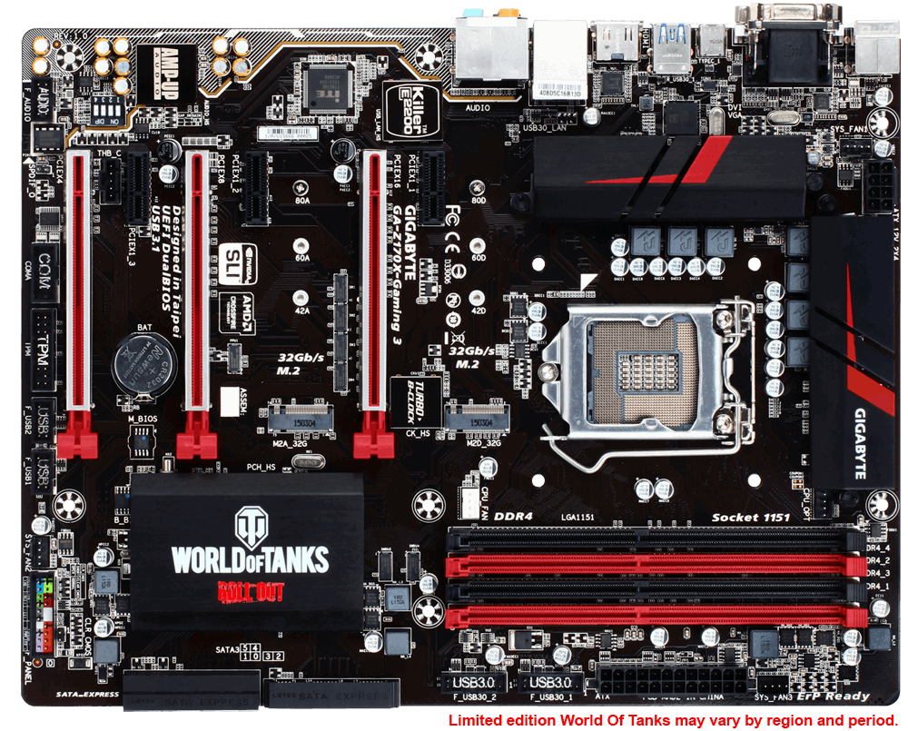 GA-Z170X-Gaming 3-EU (Rev. 1.0) - Tanıtım | Anakart GIGABYTE