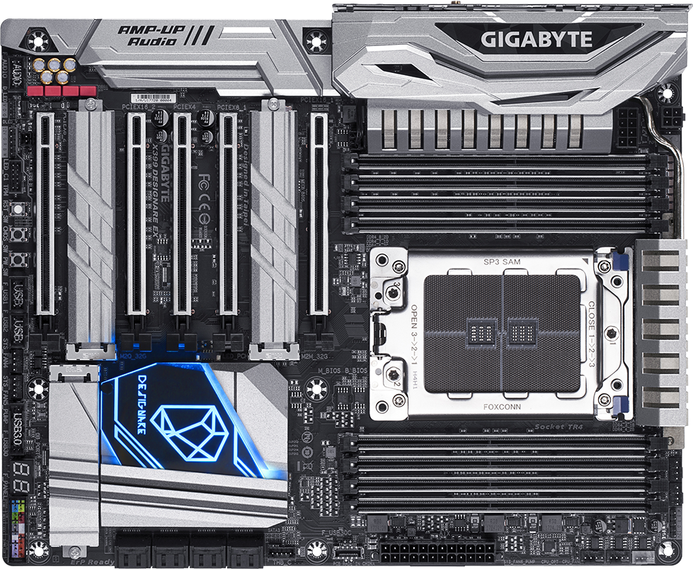 グラフィックボード・グラボ・ビデオカード GIGABYTE X399 DESIGNARE EX + AMD 1920x GIGABYTE X399 DESIGNARE EX + AMD 1920x X399 Motherboard Designare
