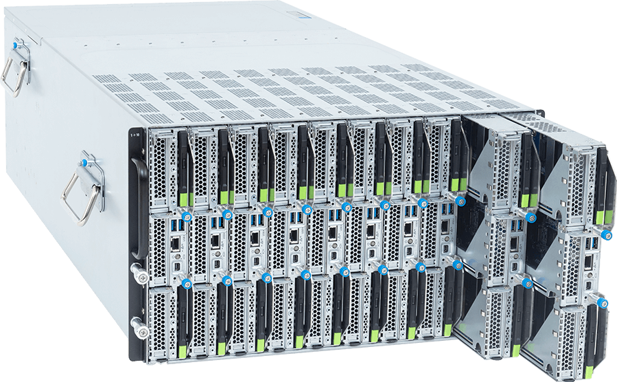 Blade Server - AMD EPYC™ 9005/9004 - 6U 10-Node DP 20-Bay E3.S Gen5 NVMe - B683-Z80-AAS1