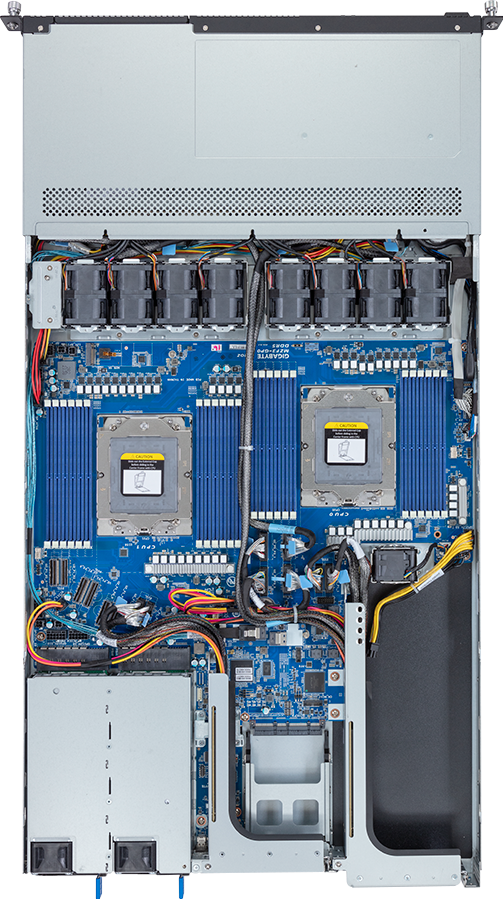 Rack Server - AMD EPYC™ 9004 - 1U DP 1 x PCIe Gen5 GPU 4 x Drive Bays - R183-ZF0-AAJ1