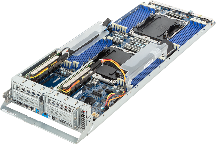 High Density Server - Intel® Xeon® 6 Processors - 3U 4-Node DP 8-Bay Gen5 NVMe/SATA/SAS-4 Immersion - H374-A81-IAW1