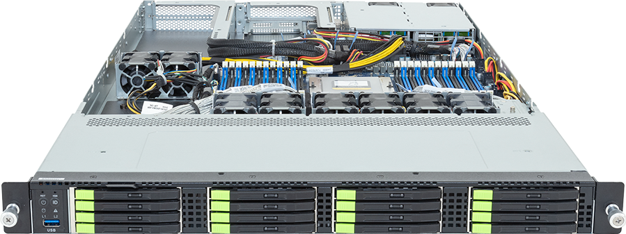 Rack Server - AMD EPYC™ 9005/9004 - 1U UP 1 x PCIe Gen5 GPU - R163-ZG6-AAL2