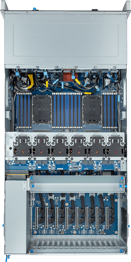 HPC/AI Server - 5th/4th Gen Intel® Xeon® Scalable - 4U DP 8 x PCIe Gen5 GPUs - G493-SB0-AAP1