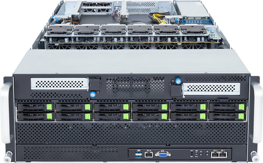 HPC/AI Server - Intel® Xeon® 6700/6500 - 4U DP 10 x PCIe Gen5 GPUs (2 x Root Ports) - G494-SB1-AAP2