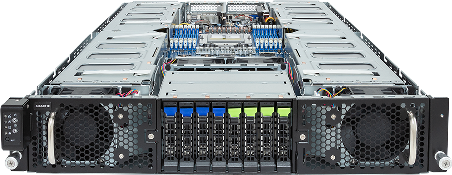 HPC/AI Server - AMD EPYC™ 9004 - 2U UP 8 x PCIe Gen4 GPUs (with PCIe switches) - G293-Z20-AAP1