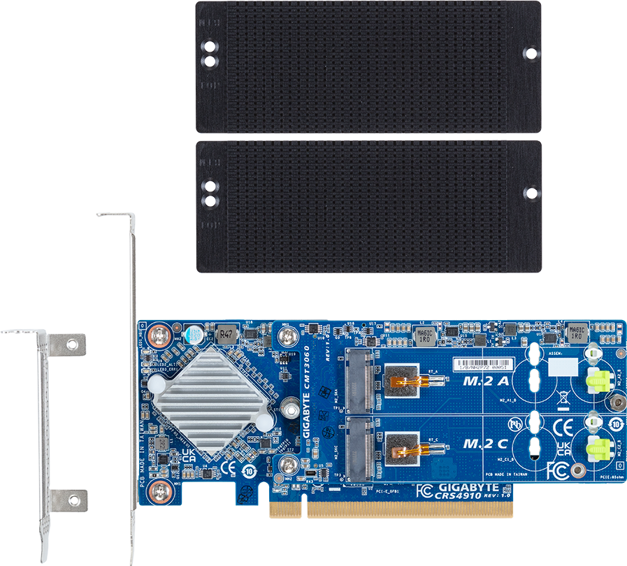 M.2 RAID Card - 4 x Gen4 NVMe - 2280 cards - CMT3060
