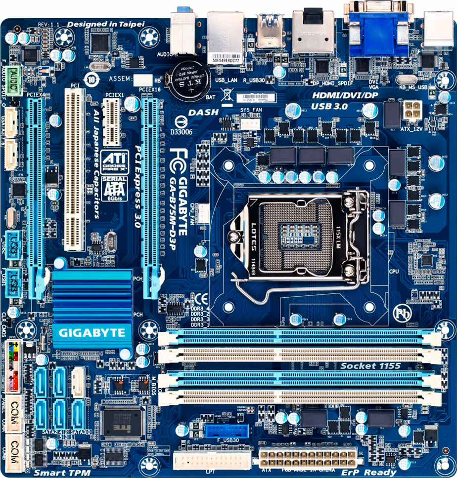 Motherboard - GA-B75M-D3P