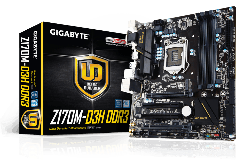 Motherboard - GA-Z170M-D3H DDR3