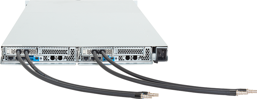 High Density Server - Intel® Xeon® 6 Processors - 1U 2-Node DP 4-Bay Gen5 NVMe/SATA/SAS-4 DLC - H174-A80-LAS1