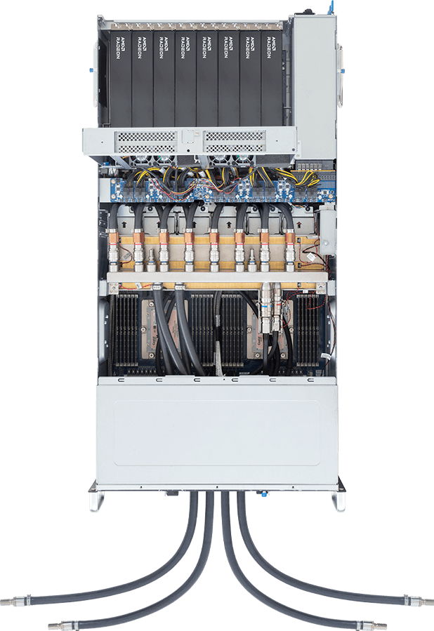 HPC/AI Server - AMD EPYC™ 9005/9004 - 4U DP 8 x PCIe Gen5 GPUs DLC - G494-ZB0-LAP1