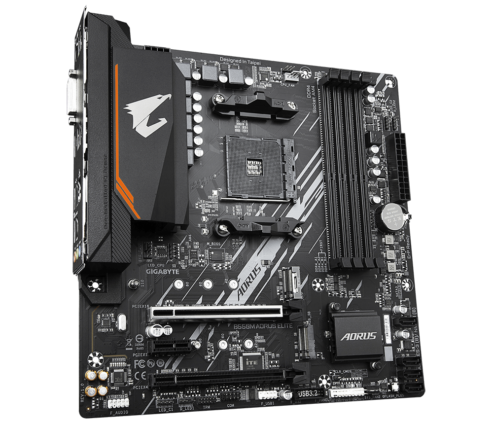 B550M AORUS ELITE (Rev. 1.x) Преимущества Материнские платы GIGABYTE
