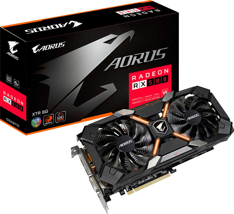 Tarjetas de Video - AORUS Radeon™ RX580 XTR 8G